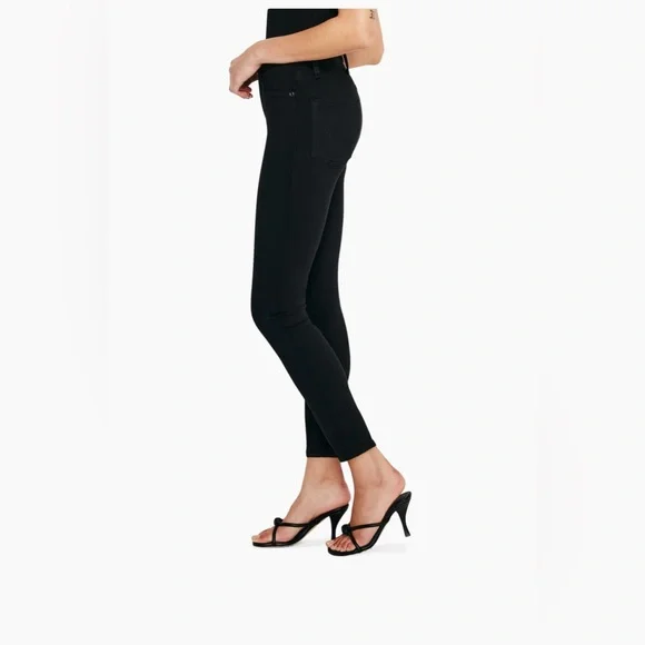 Good American Good Legs Jet Black Skinny Jeans - Picture 2 of 8